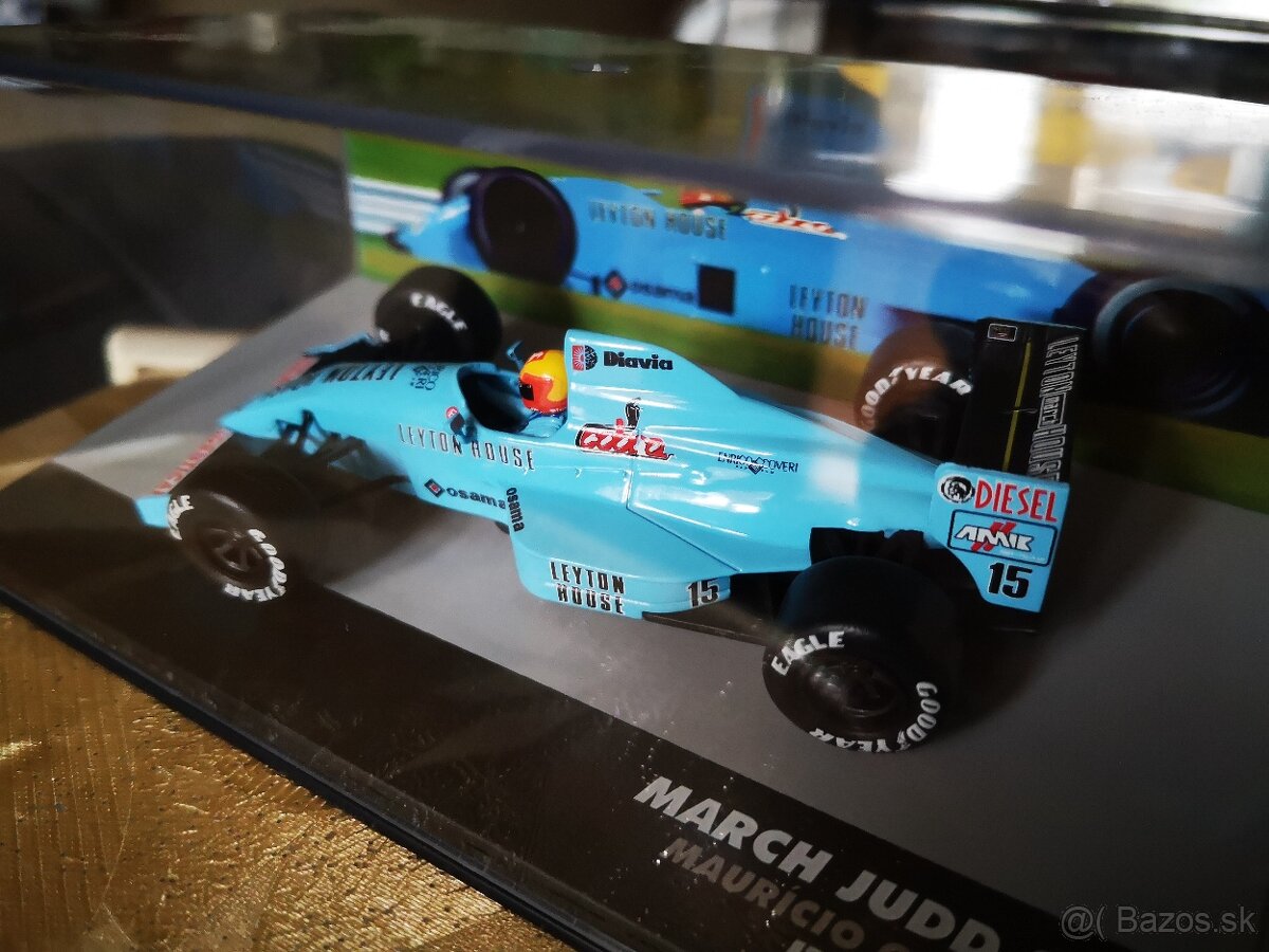 Predám zberateľský model F1 March JUDD - 1988, 1:43, - 2