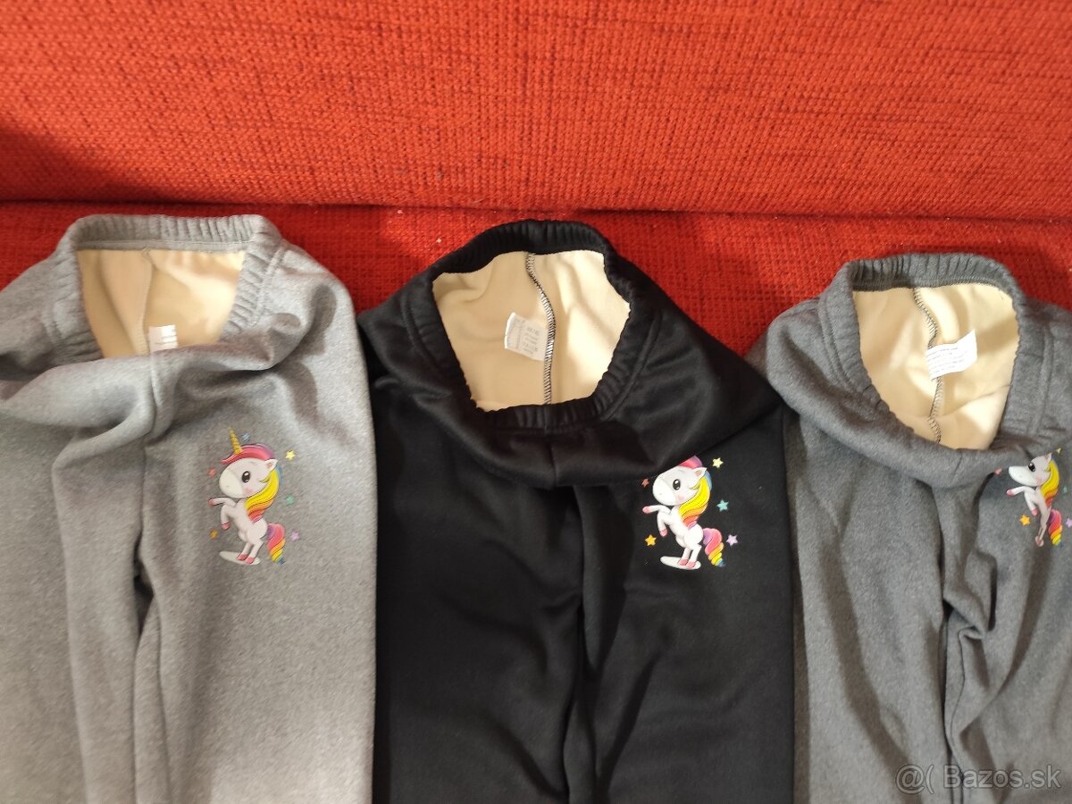Unicorn dievčenské legíny zateplené - 2