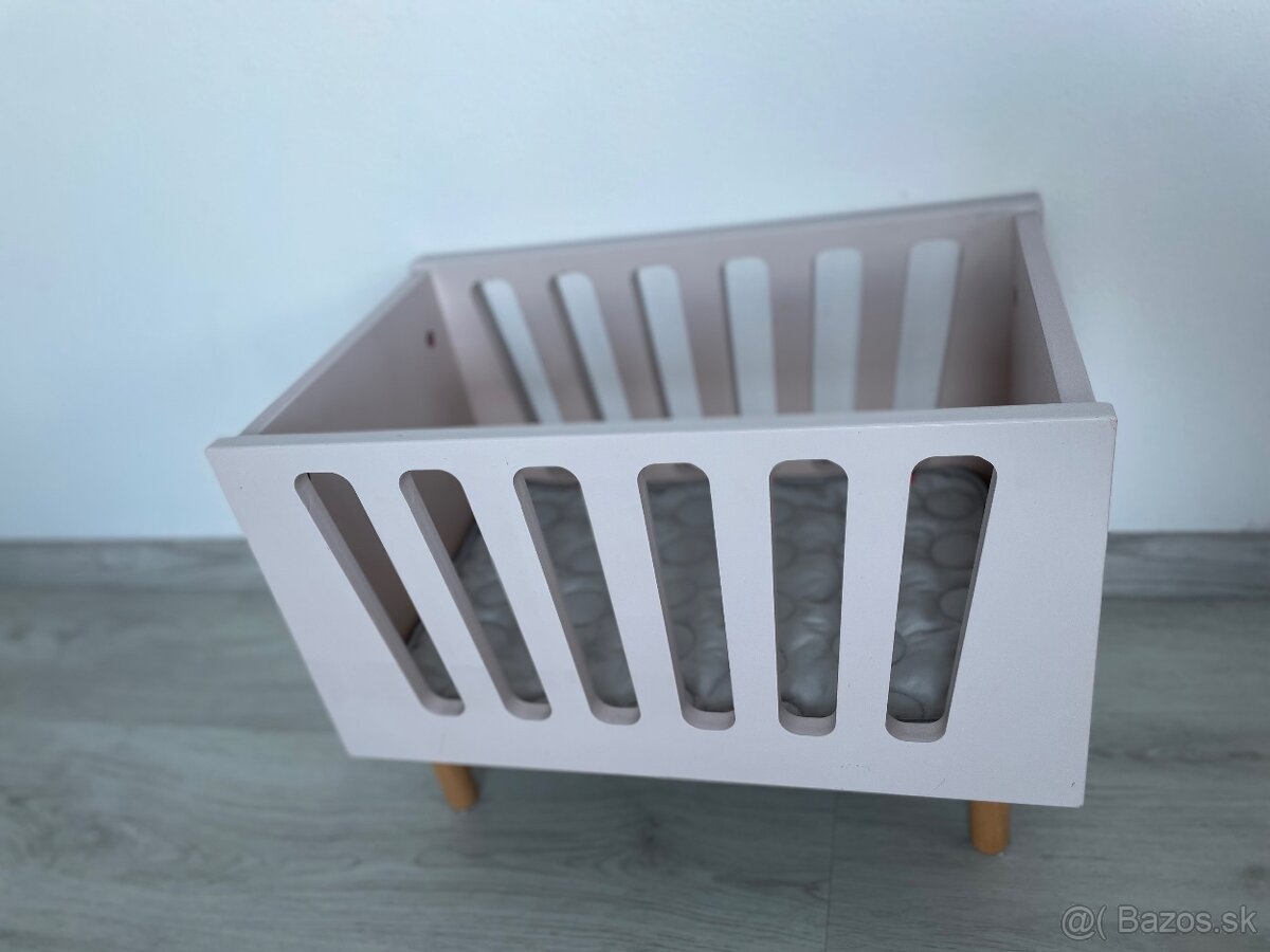 Done by Deer postieľka pre bábiky ružová - 2