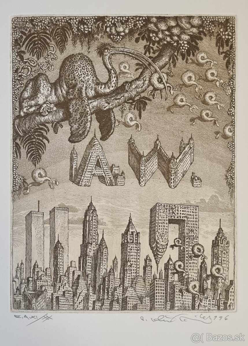 Peter Kľúčik-predám grafiky. - 2