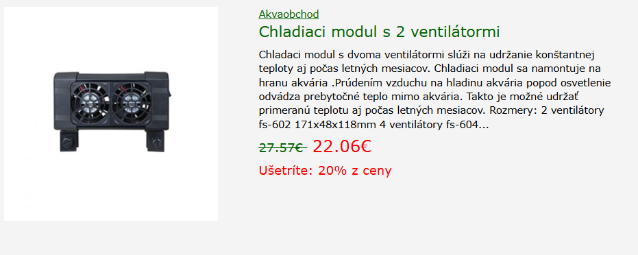 Chladaci modul s ventilátormi - 2