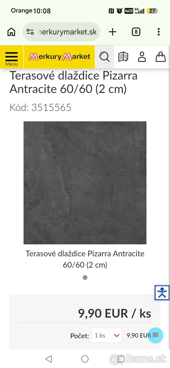 Terasová Dlažba 60x60x2 - 2