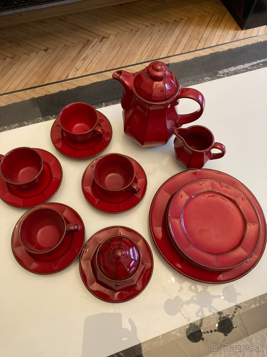 set šálky, tanieriky, krčáh - 2