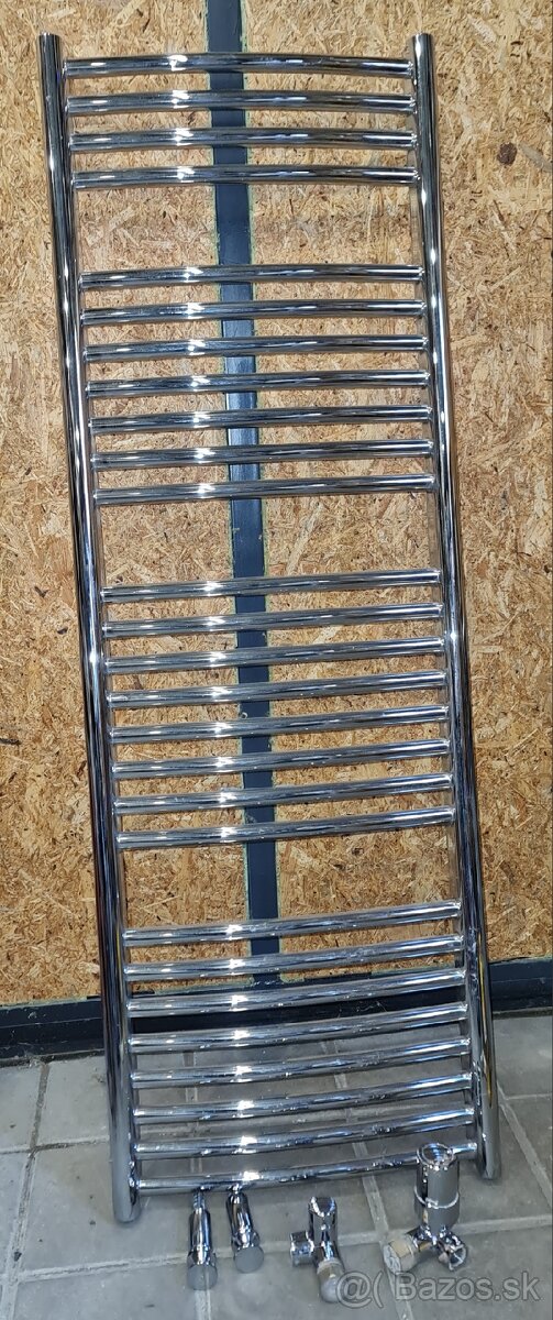 Rebríkový radiátor 130x45cm chróm - 2