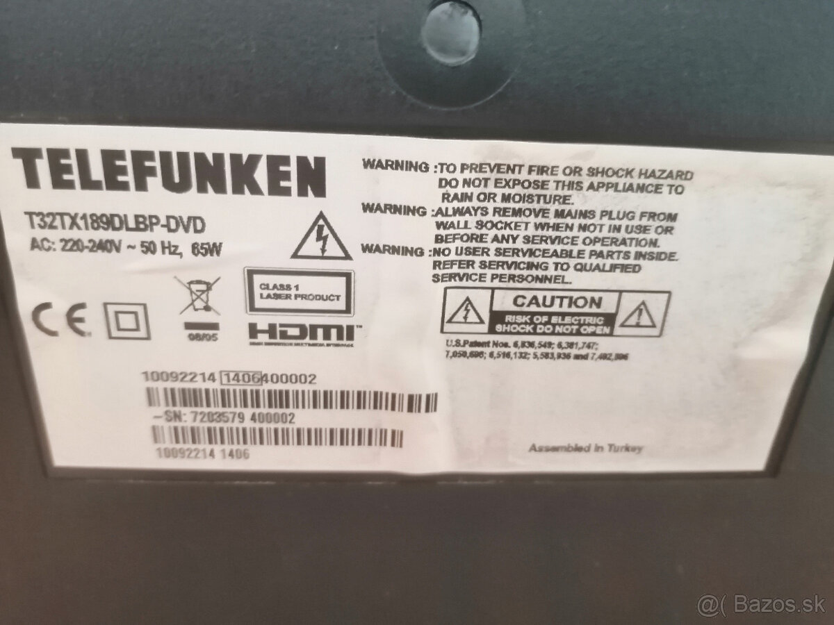 Led TV Telefunken T32TX189DLBP-DVD - 2