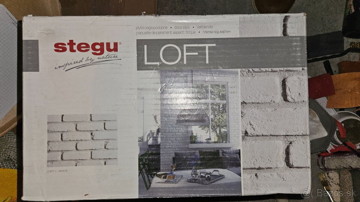 Biela sádrová tehla Stegu LOFT - 2