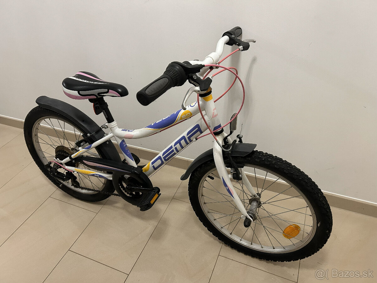 Predám detský bicykel Dema Vega 20 6sp white/pink - 2