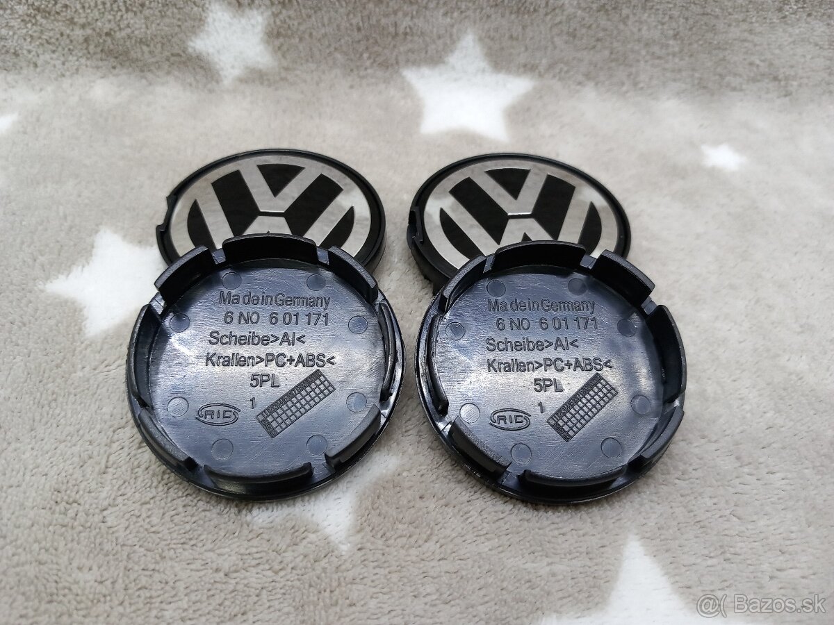Středové krytky Vw, 55x52mm - 2