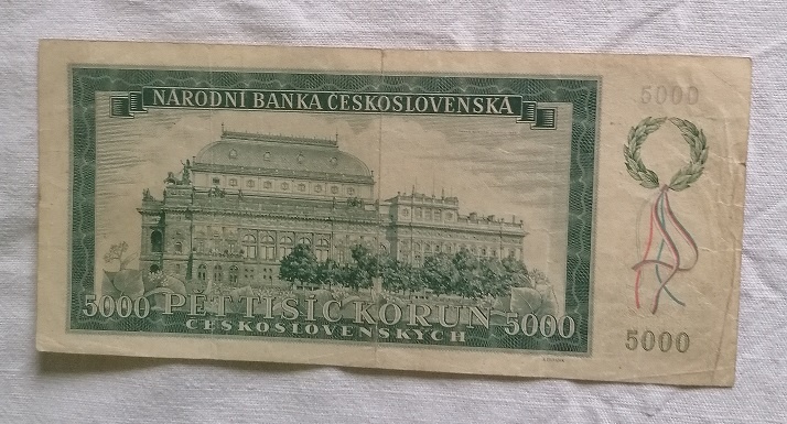 bankovka 5000kčs - 2