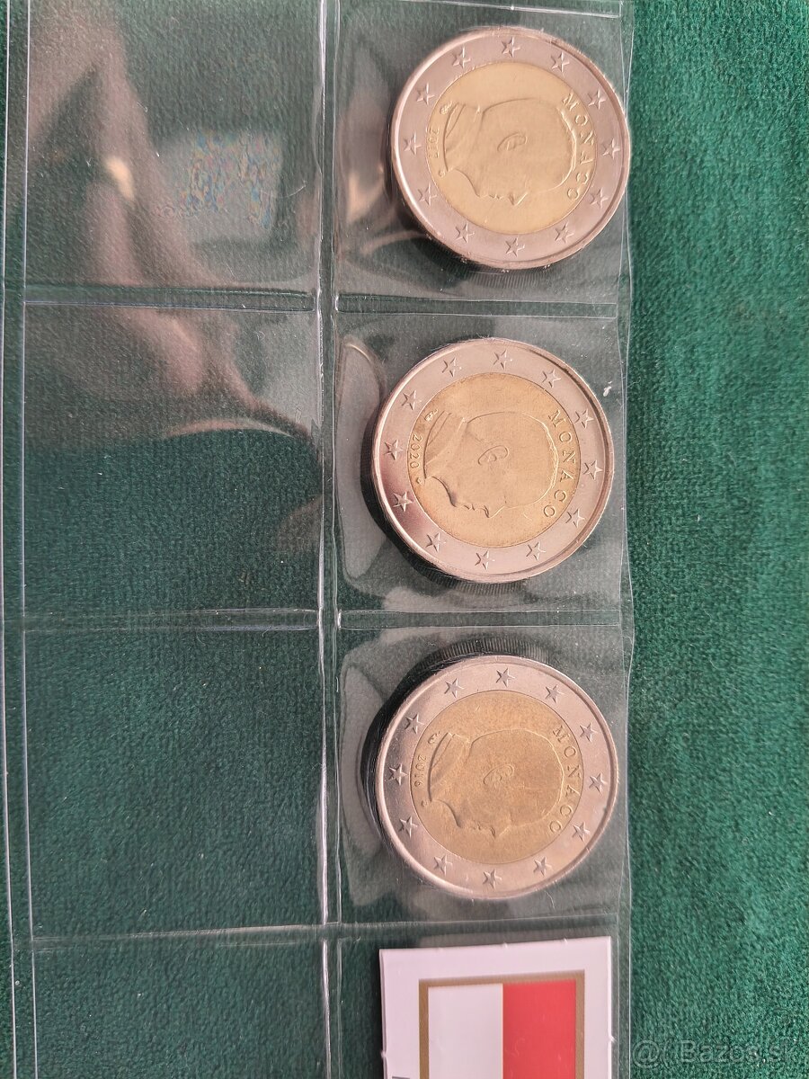 2 eurové mince Monaco - 2