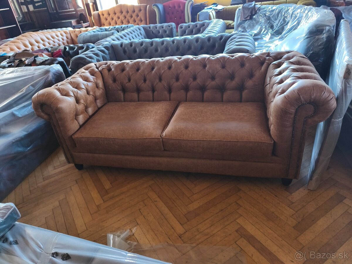 CHesterfield látkový. Trojka - 2