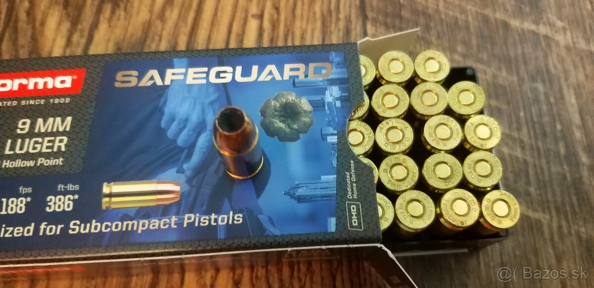 Naboje strelivo 9mm Luger JHP - 2