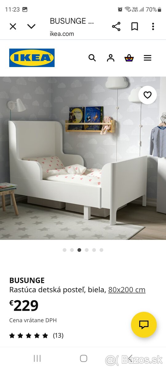 Detská rastúca postel Ikea - 2