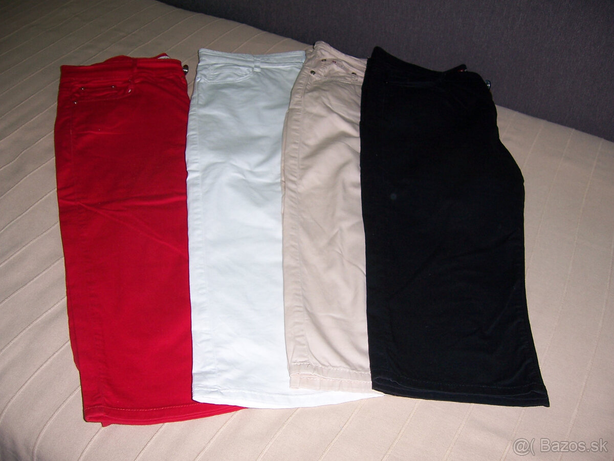 plátené 3/4 nohavice - 2