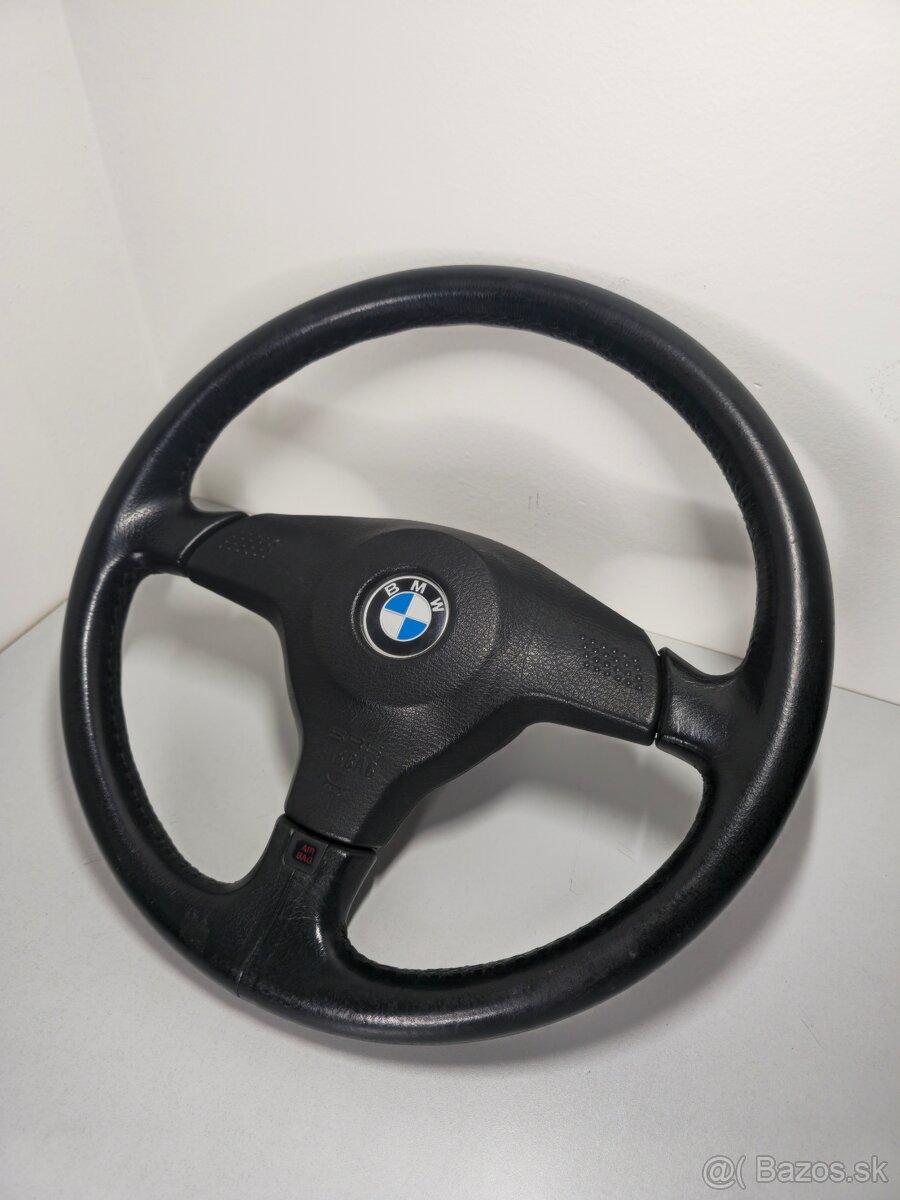 M-packet M-tech BMW kožený volant s airbagom e34 e38 - 2
