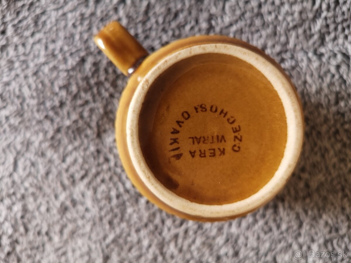 Retro kávová súprava Kera Vitral – Karamelová (ČSSR) - 2