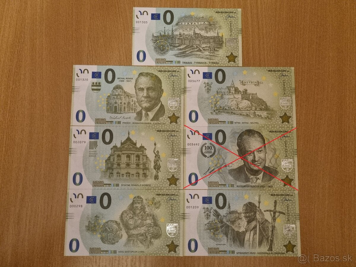 0 euro bankovky - 2