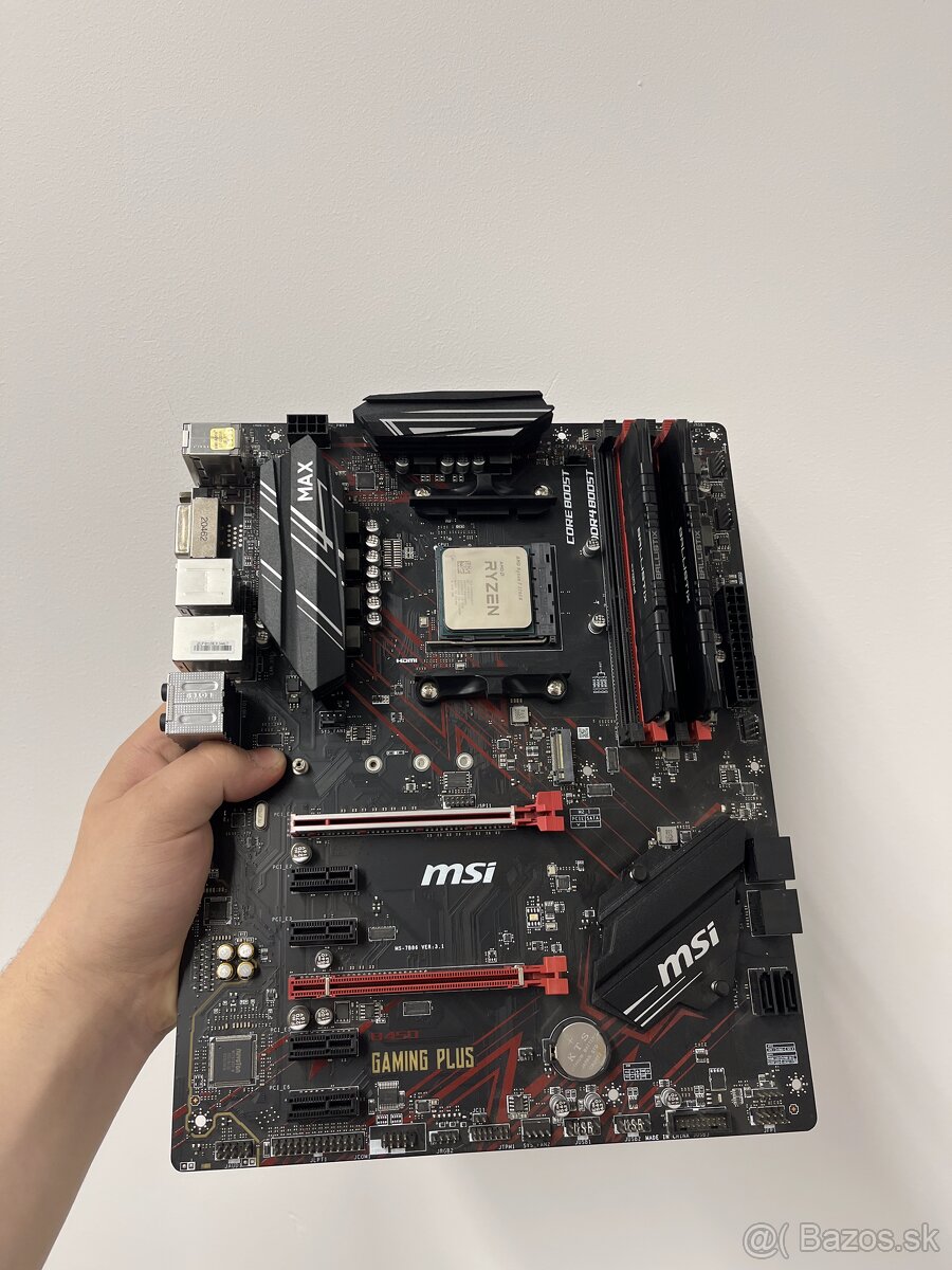 AMD Ryzen 7 3700X + B450 doska + 16GB DDR4 RAM - Košice | Bazoš.sk