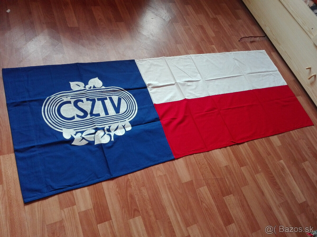 Vlajka Československý zväz telesnej výchovy 73,5x2m - 2
