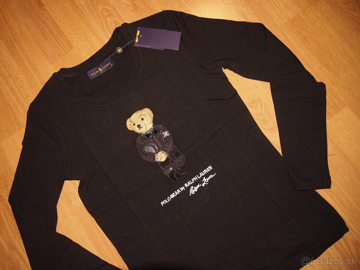 Ralph Lauren dámske tričko s dlhým rukávom čierne - 2