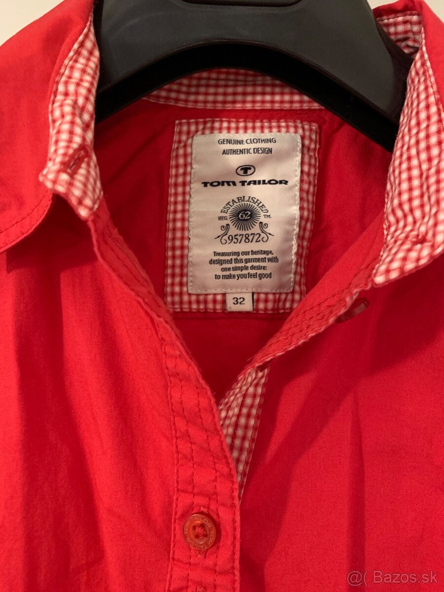 Dámska červená košela Tom Tailor - 2