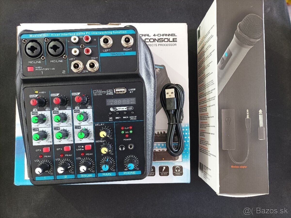 Nový mix s USB+bezdrôtový mikrofón - 2