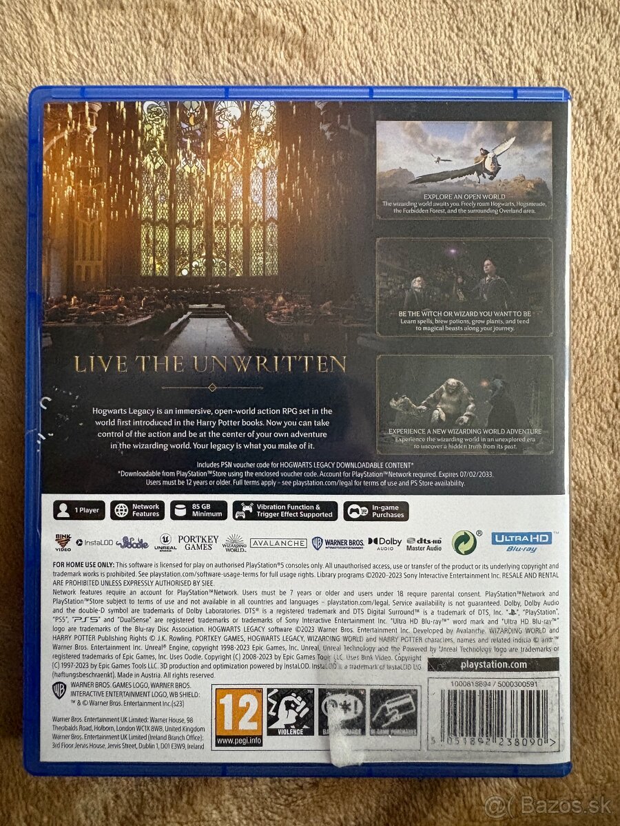 Hogwarts legacy a NHL 24 na PS5 - 2