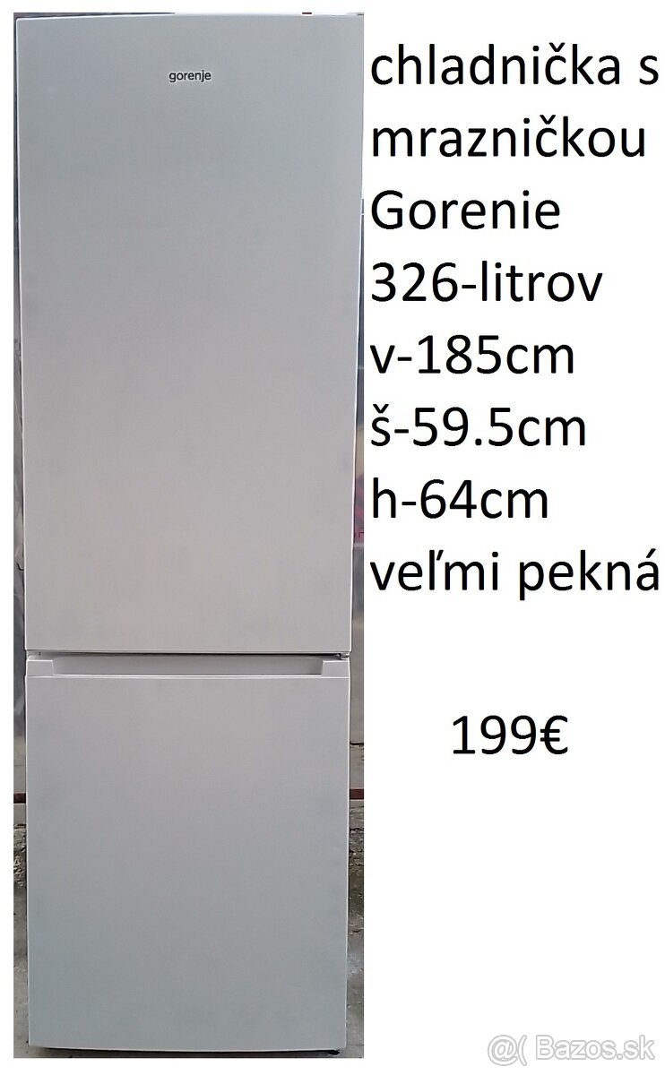 predám gastro presklenú chladničku 325 litrov - 2