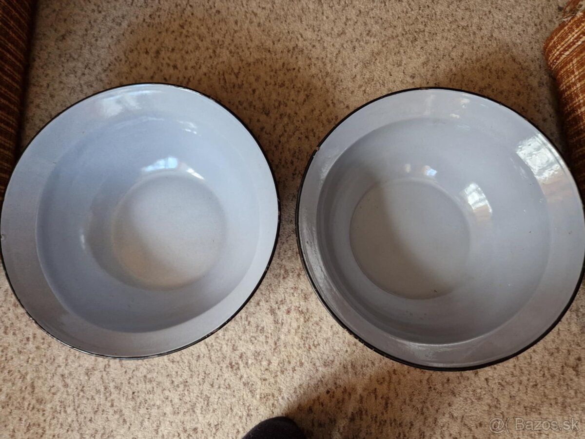 2x Velky smaltovany vandlik,vandel - 2