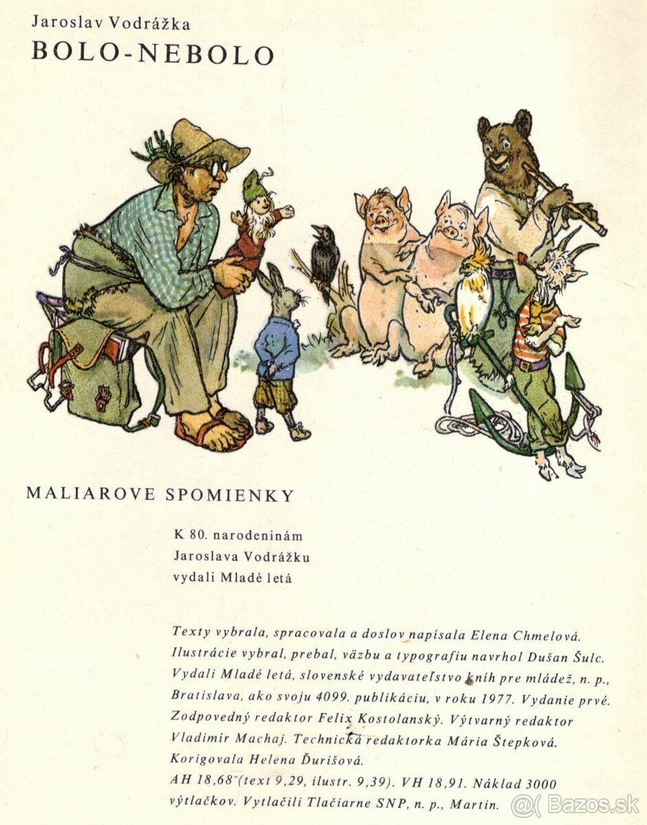 Jaroslav Vodrážka--BOLO-NEBOLO--1977--Maliarové spomienky--2 - 2