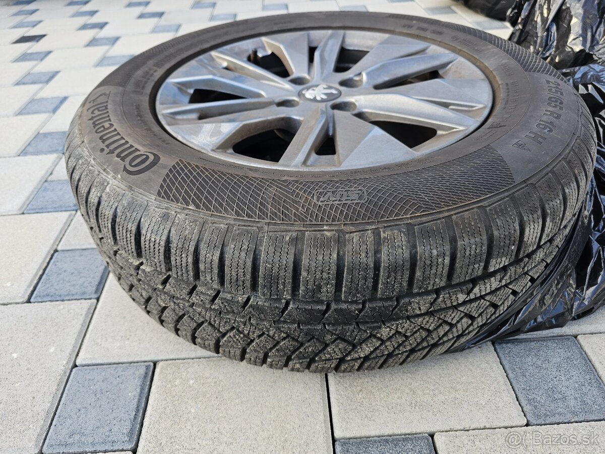 Predám 4 ks 16" Alu diskov Elborn a zimné pneumatiky - 2