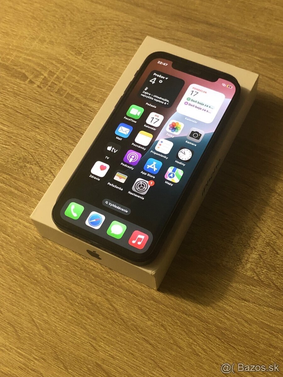 iPhone 12 / 64GB Black TOP stav - 2