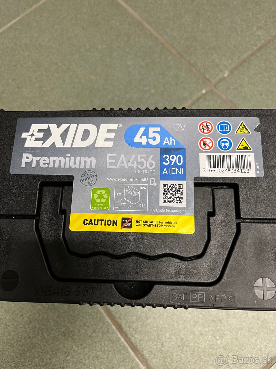 Exide premium 45ah 390a EA456 - 2