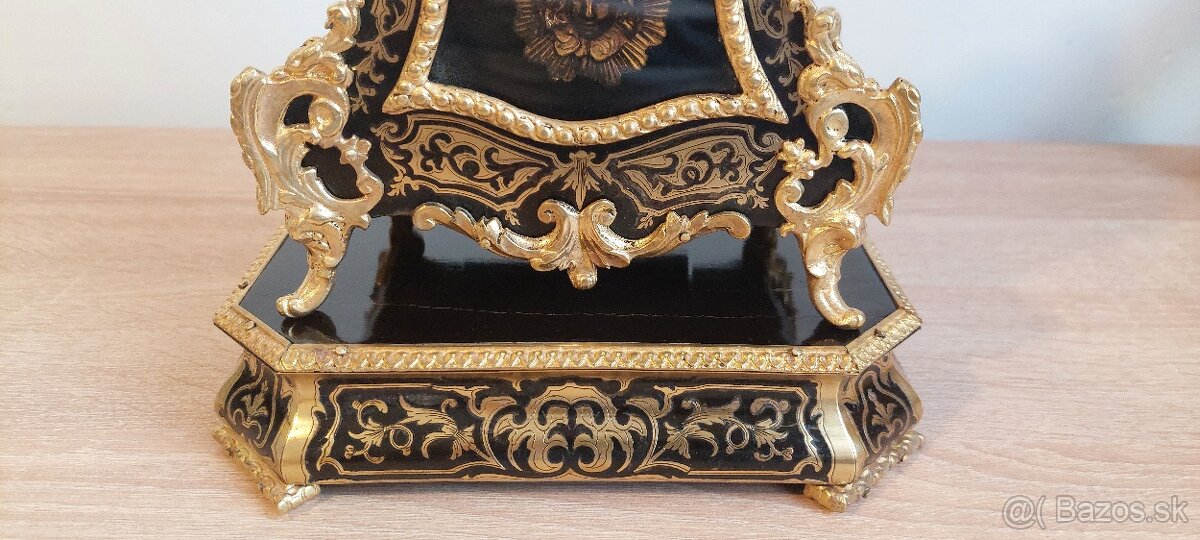 Francúzske stolové hodiny Boulle, Vincenti & Cie - 2