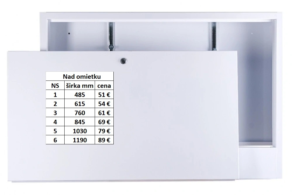 Skrinky na rozdeľovač pod omietku ,nad omietku - 2