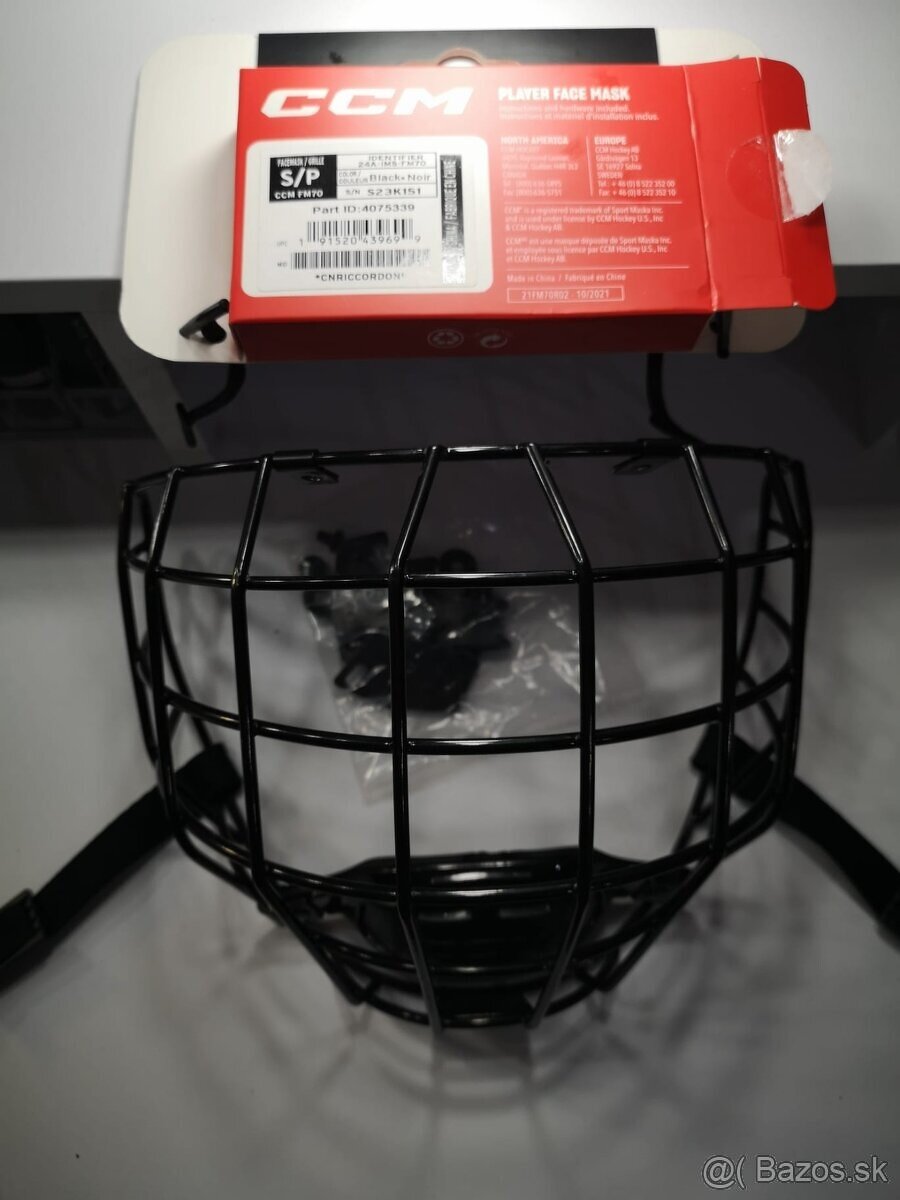 Mriežka CCM FM70 čierna S - Junior - 2
