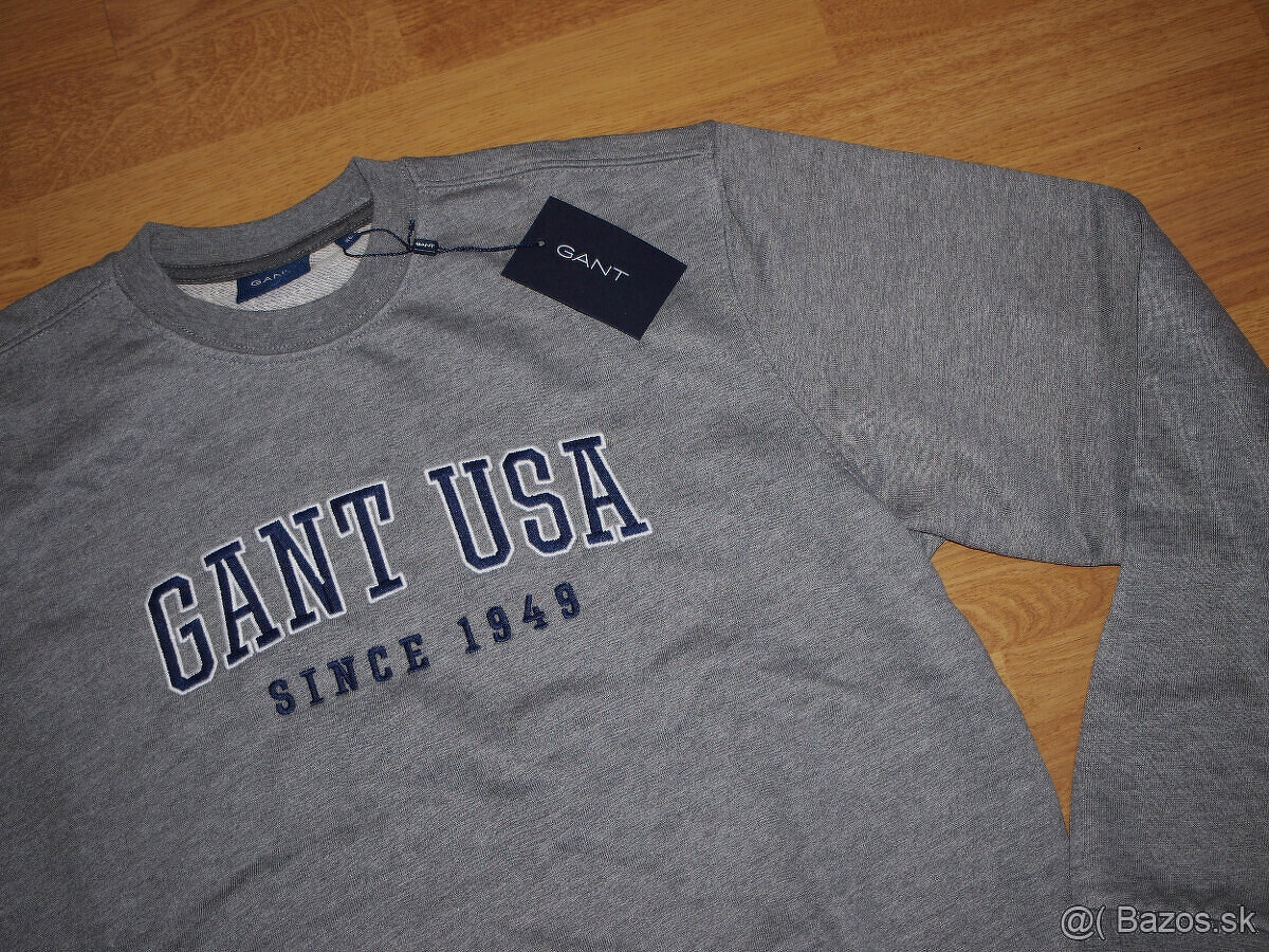 Gant pánska mikina šedá - 2