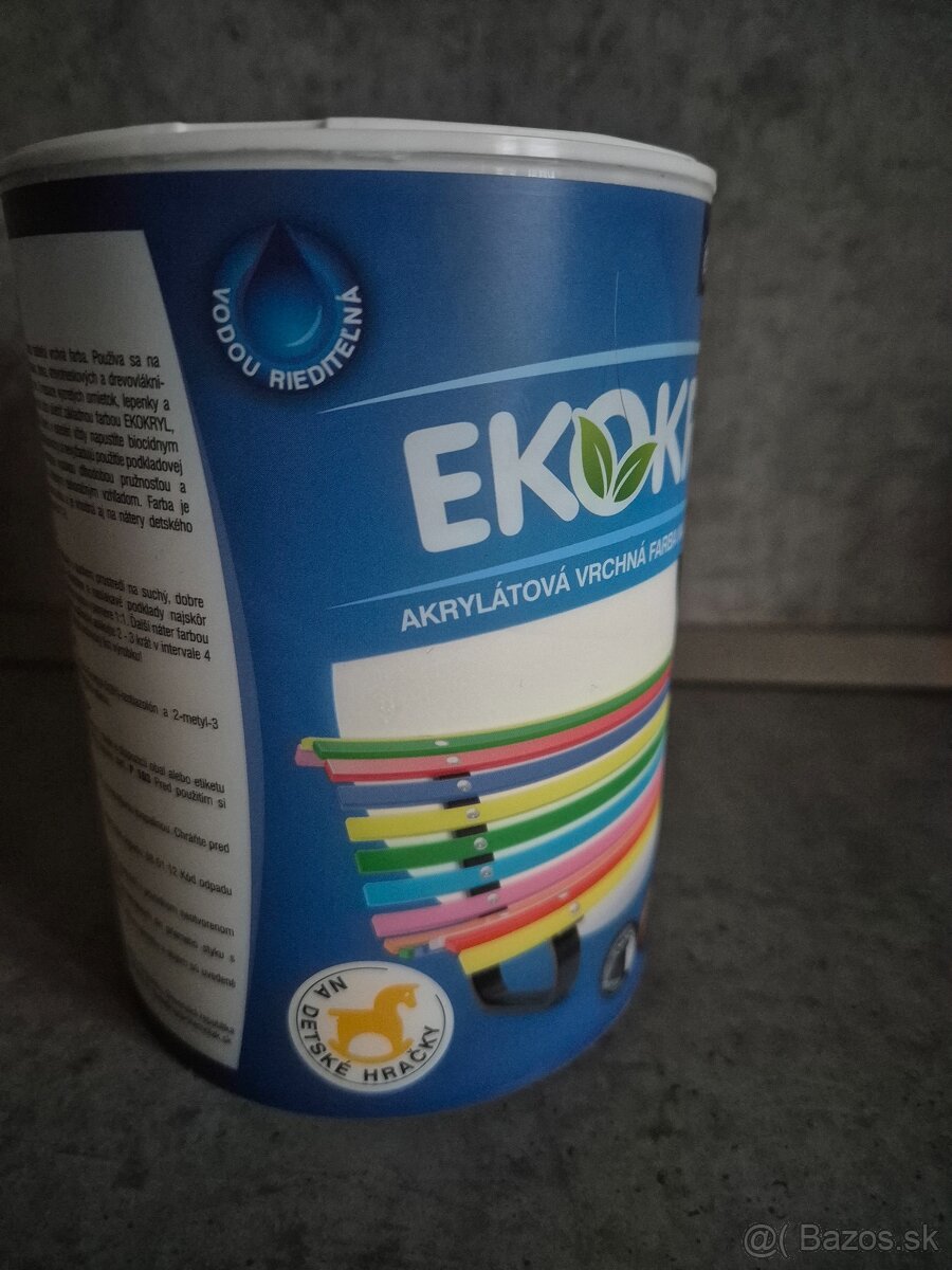 Farba Ekokryl, biela matná - 2