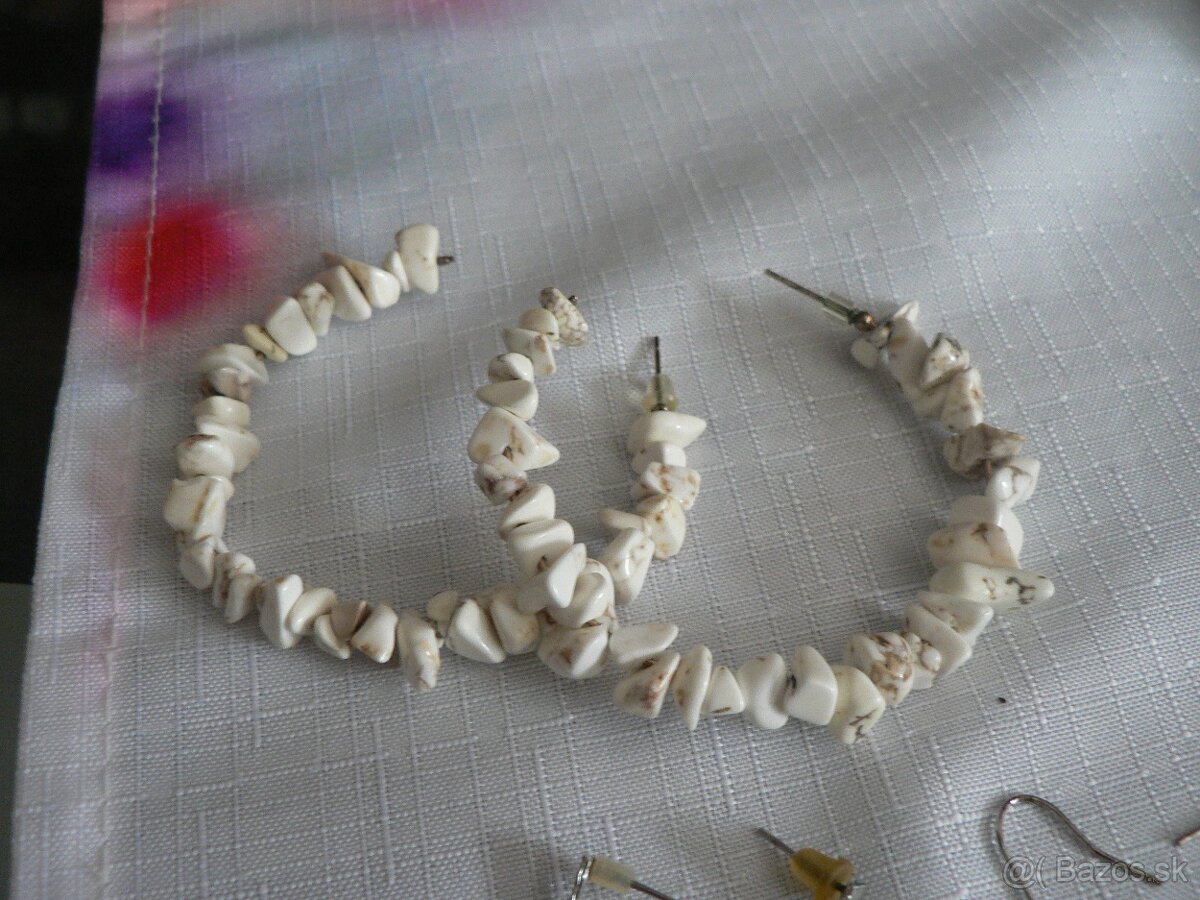 3x náušnice bižutéria - 2