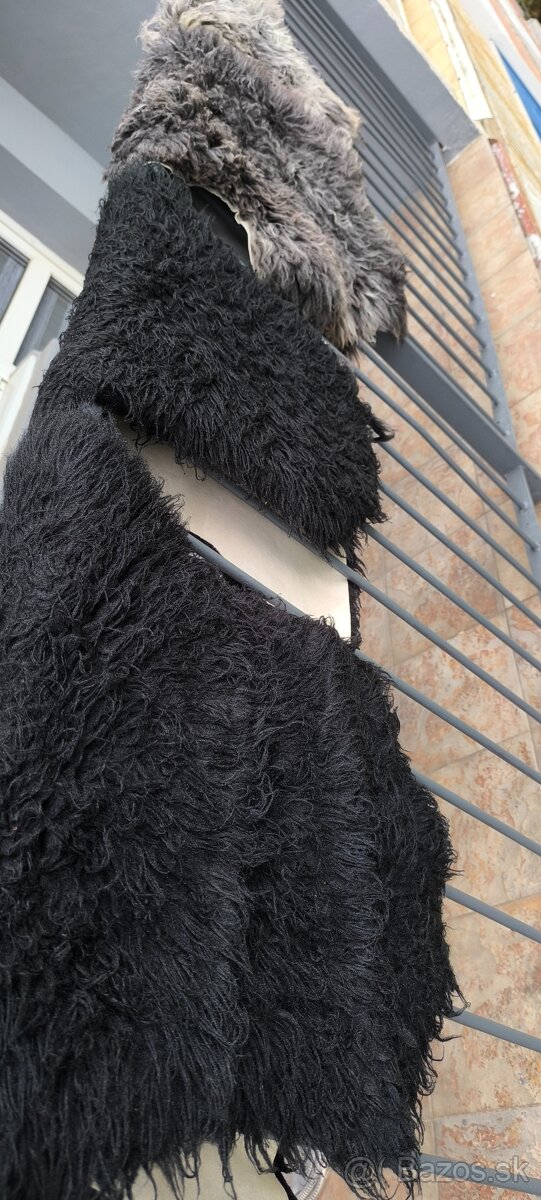 Kožušiny cierne - umelá kožušina - 2