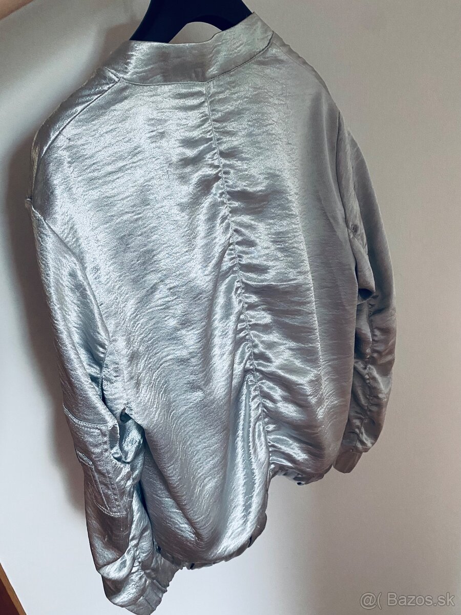 Bomber strieborná bunda - 2