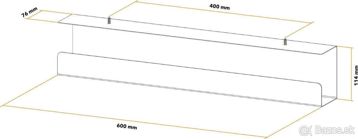 Organizér káblov horizontálny - biely - 2