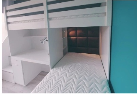 Rohová poschodová posteľ - 2