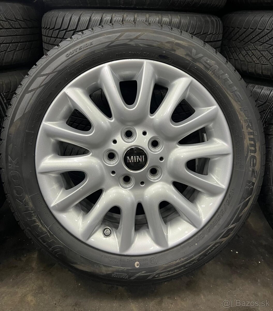 Elektróny mini Cooper 5x112 , r16 letné pneu - 2