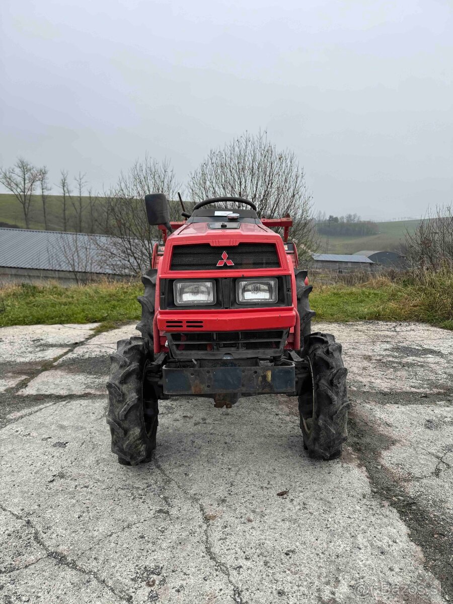 japonský malotraktor Mitsubishi MTX13 s rotavátorom - 2