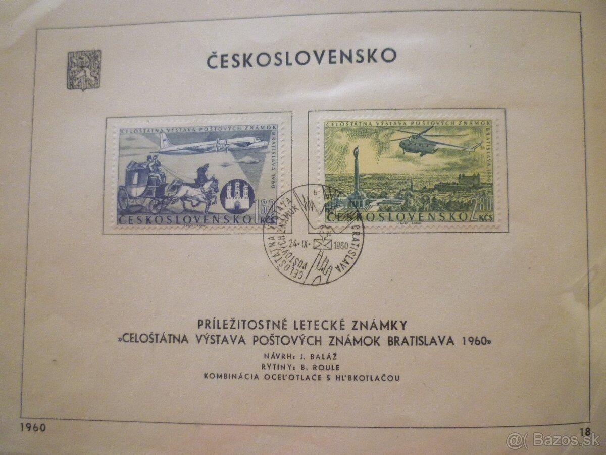 známky čsl.aršíky - 2