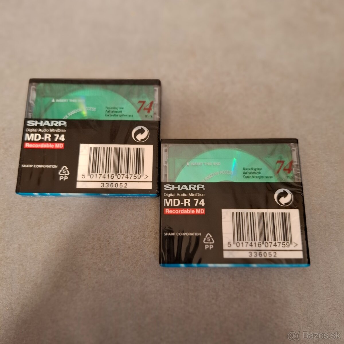 SHARP - MD 74 min / Balík No40 / 2ks / Minidisc / nové - 2