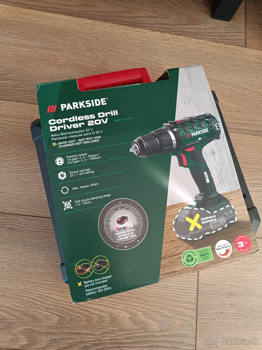 Aku vŕtačka Parkside - 2