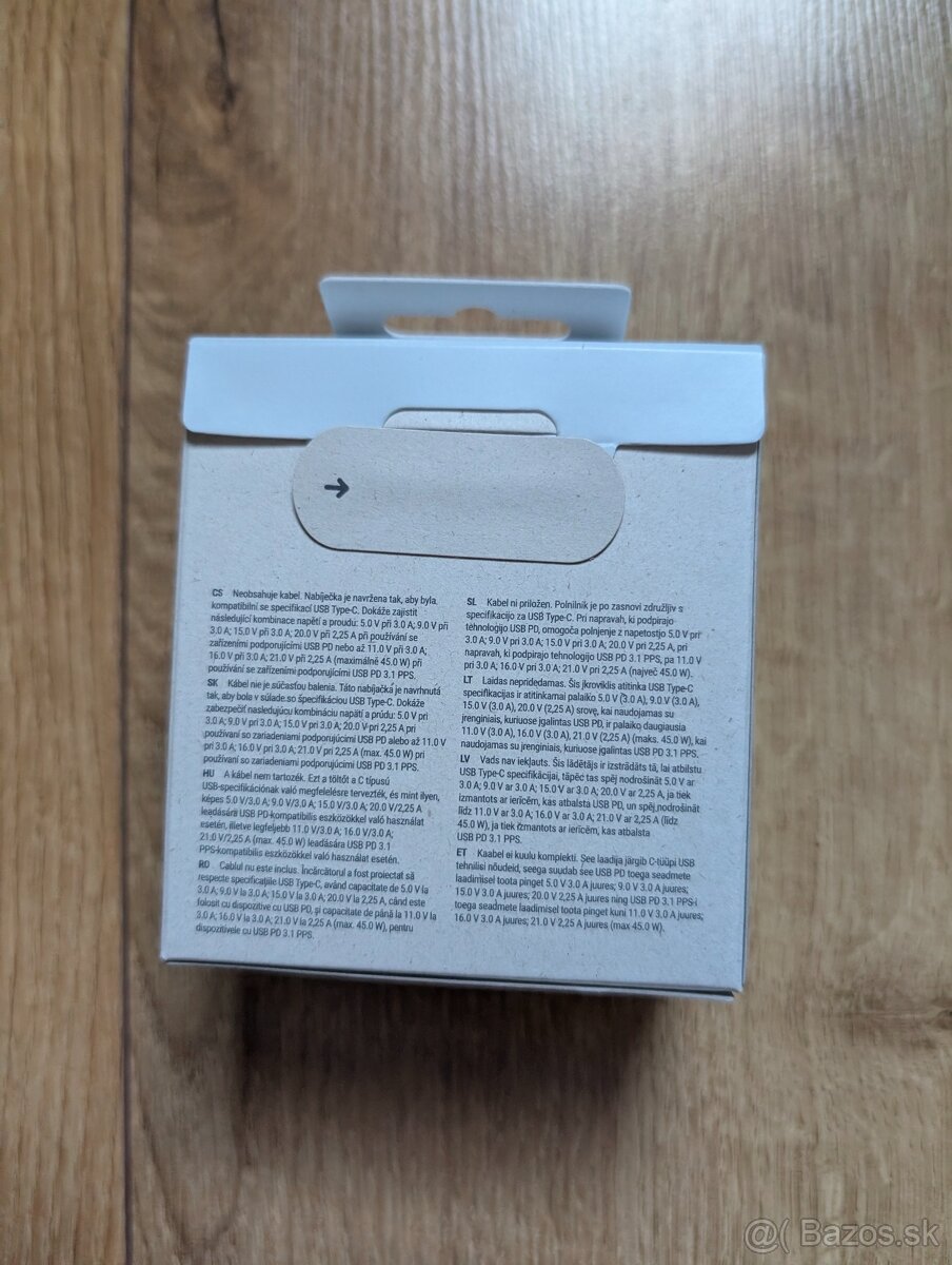 nerozbalená originál Google nabíjačka, USB-C, 45W - 2