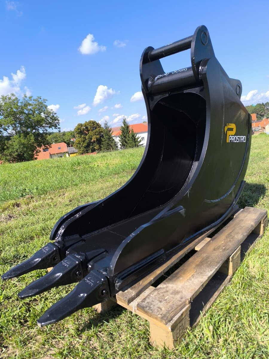 Podkopová lžíce se zuby, 50cm s upínáním S60 - 2